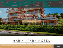 Tablet Screenshot of mariniparkhotel.it